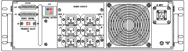 ETI0001-1060 Rugged COT UPS Rear View